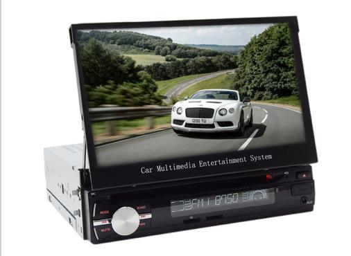 7 Inch Retractable Screen Car DVD Player with Bluetooth