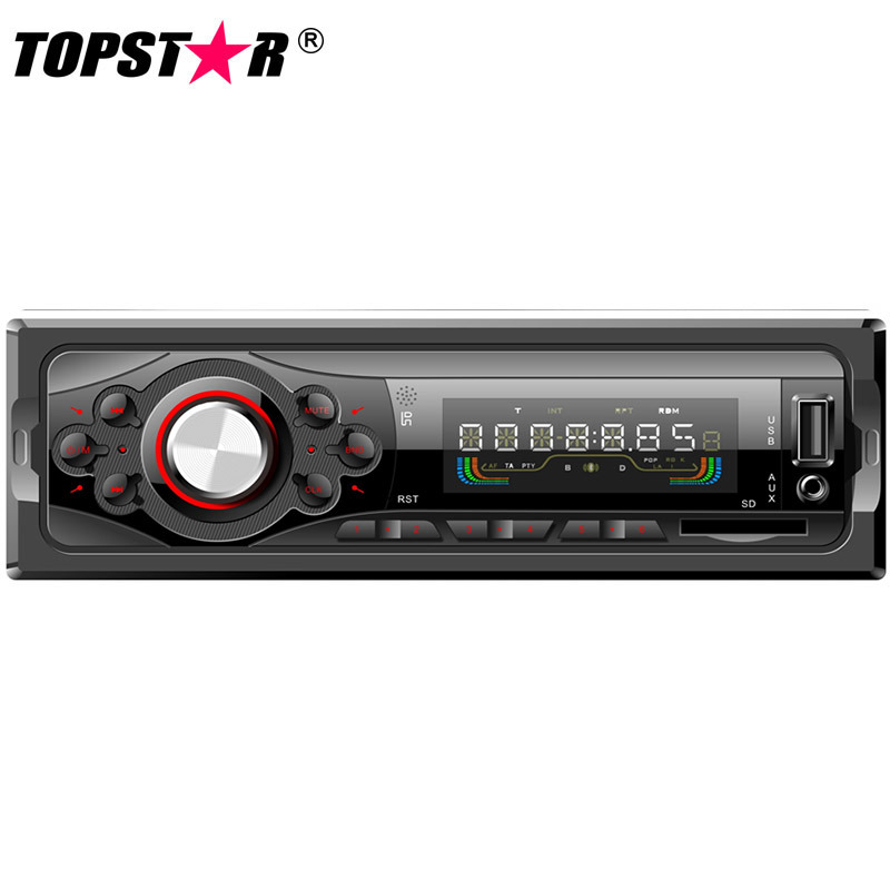  High Quality One DIN Fixed Panel Car MP3 Radio with BT Function