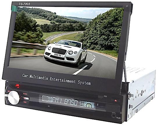 7 Inch Retractable Screen Car DVD Player with Bluetooth