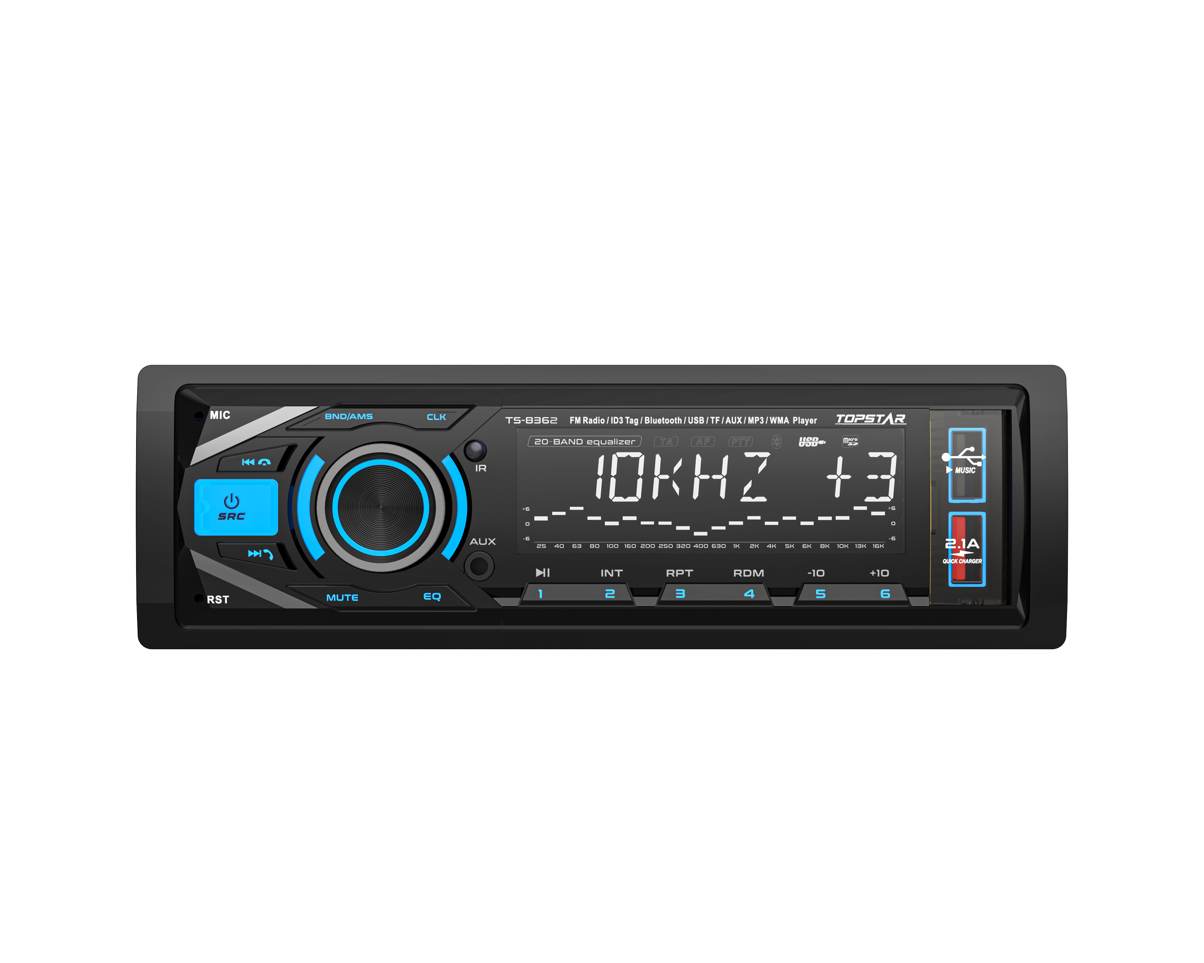 MP3 Car Radio Player with Dual USB