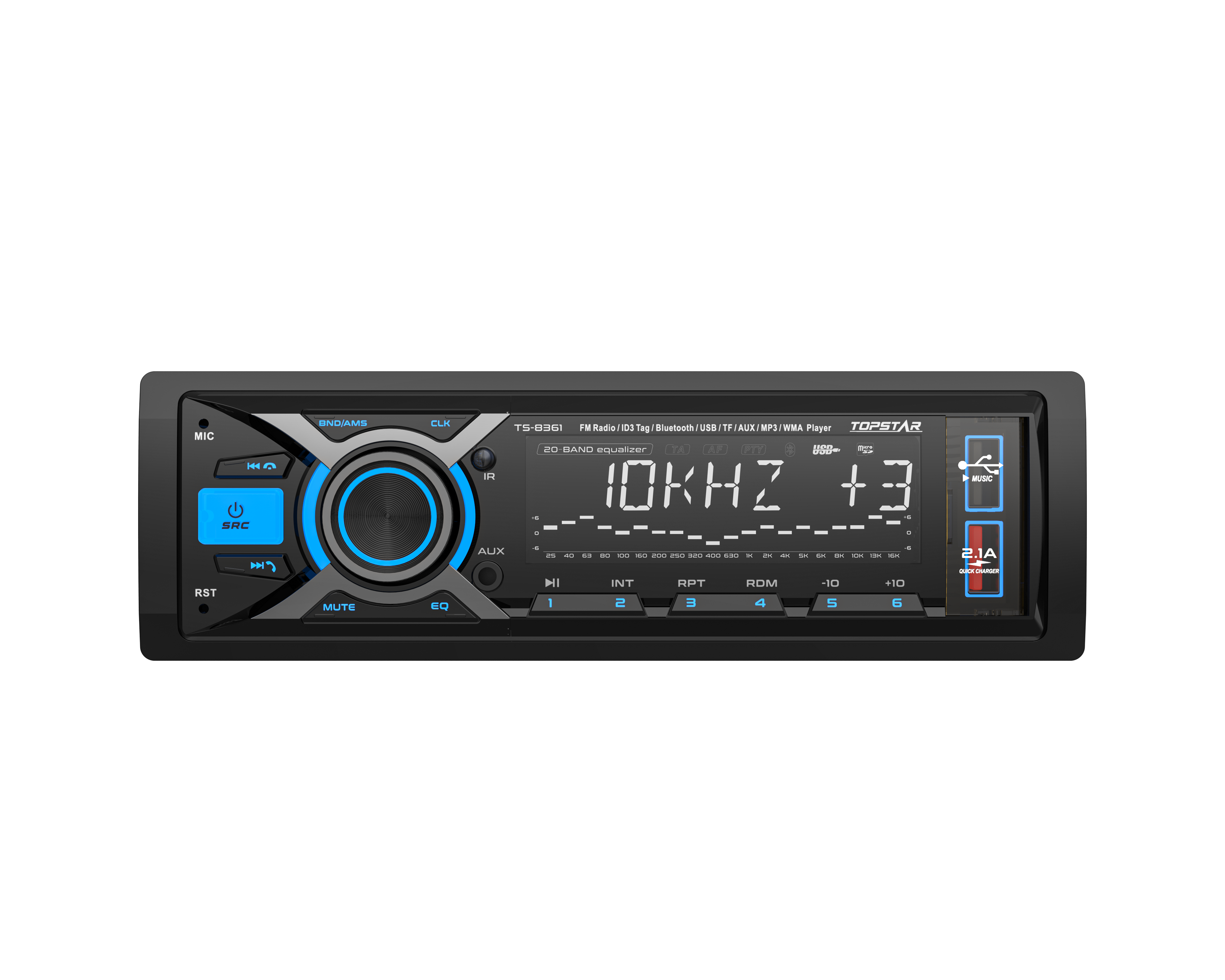  Car Audio MP3 Player with Bluetooth Function